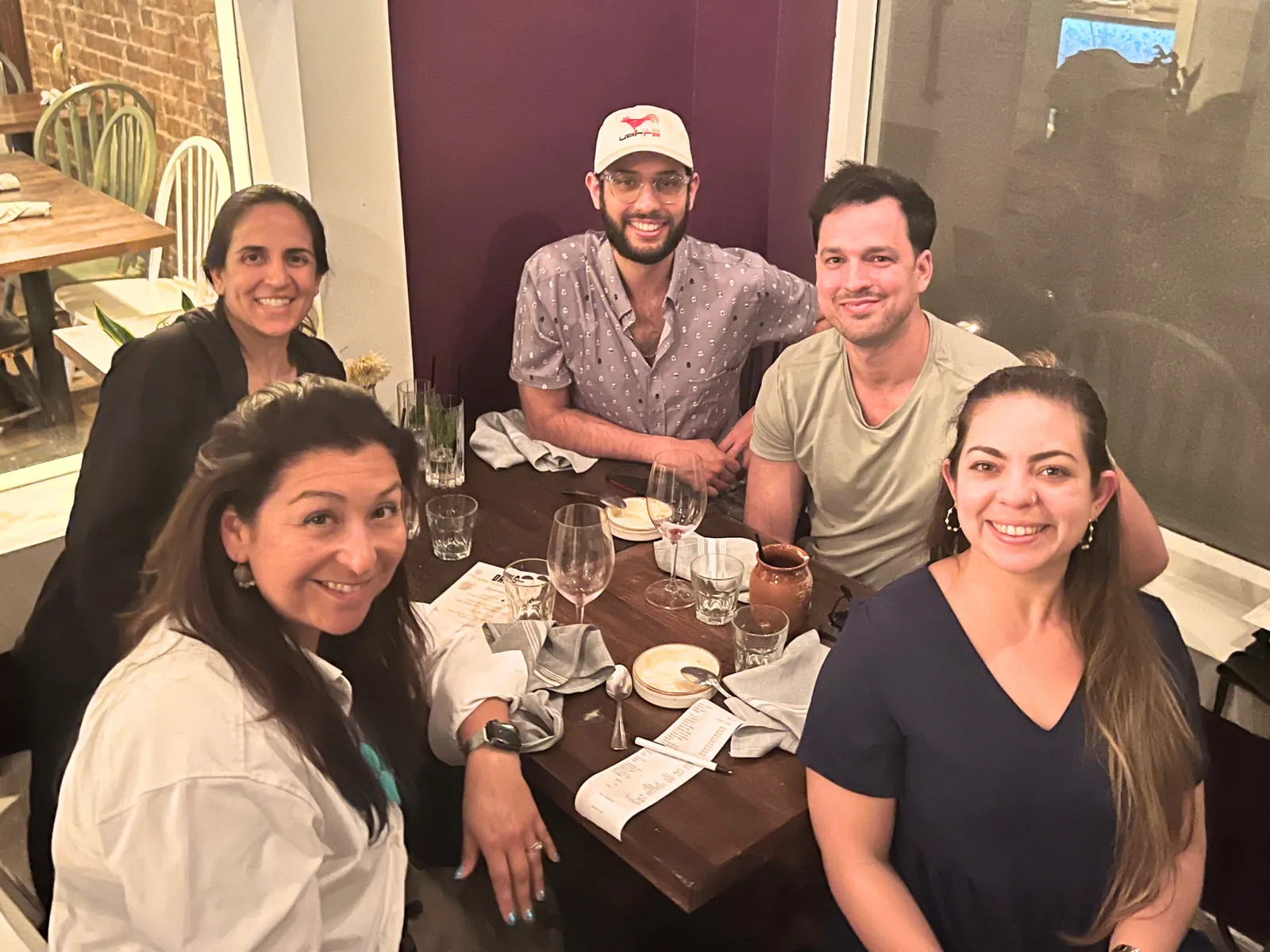 Fellows and faculty out to dinner together